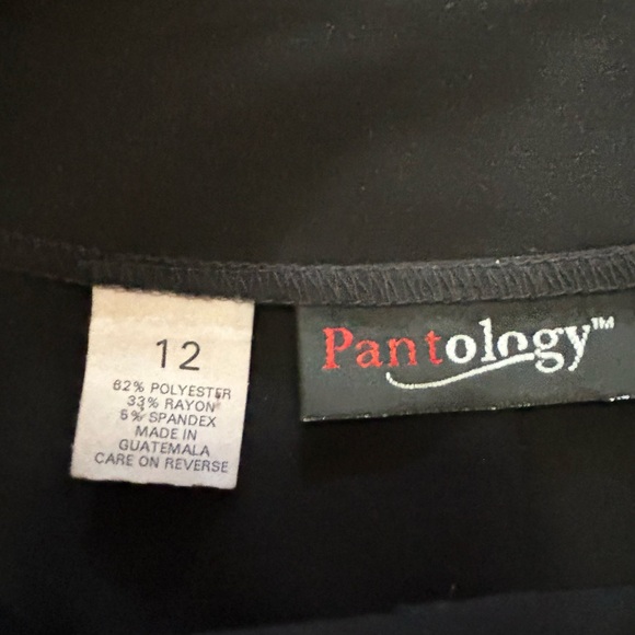 NWOT Black pleat skirt; Rayon/Polyester/Spandex; - Picture 3 of 3